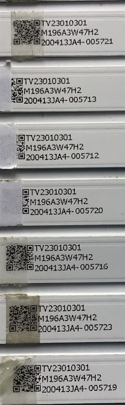 KIT DE LED'S PARA TV RCA (14 PIEZAS) / NUMERO DE PARTE D75030801AM-S / JJ-0667-D75030801AM-S 200320 / E486558 / TV23010301 / M196A3W47H2 / 200413JA4 / PANEL HV750QUBN9D / MODELO RNSMU7536 - Imagen 5